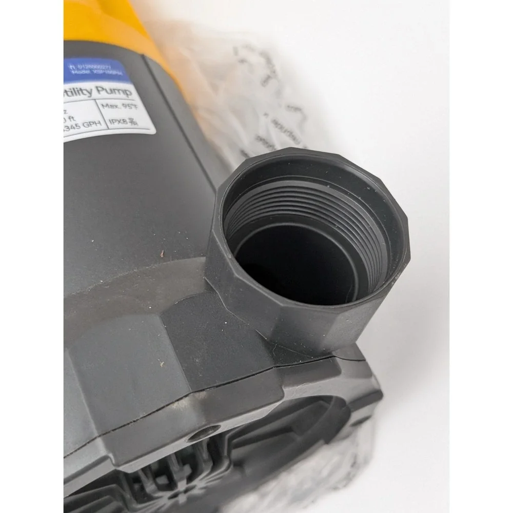 Acquaer 1HP Sump Pump 4345GPH Submersible Water Pump, Manual Utility Pump, Wa...